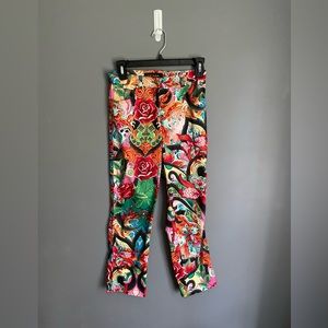 Escada Floral Capri Pants Size 34